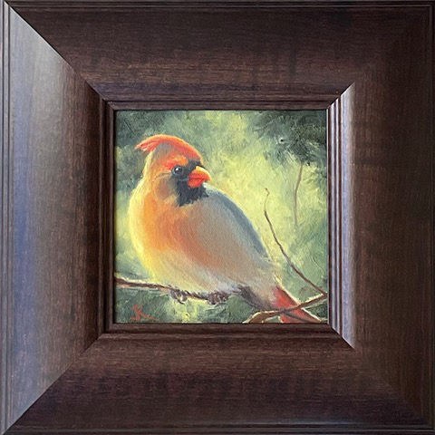The Cardinals 6x6 $580 at Hunter Wolff Gallery